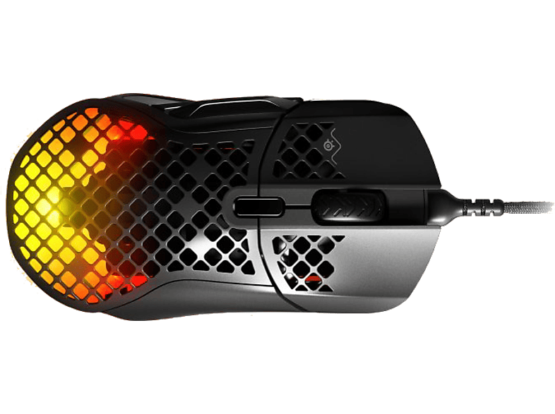SteelSeries Aerox 5, Por cable, Óptico RGB, 18000 DPI, Negro