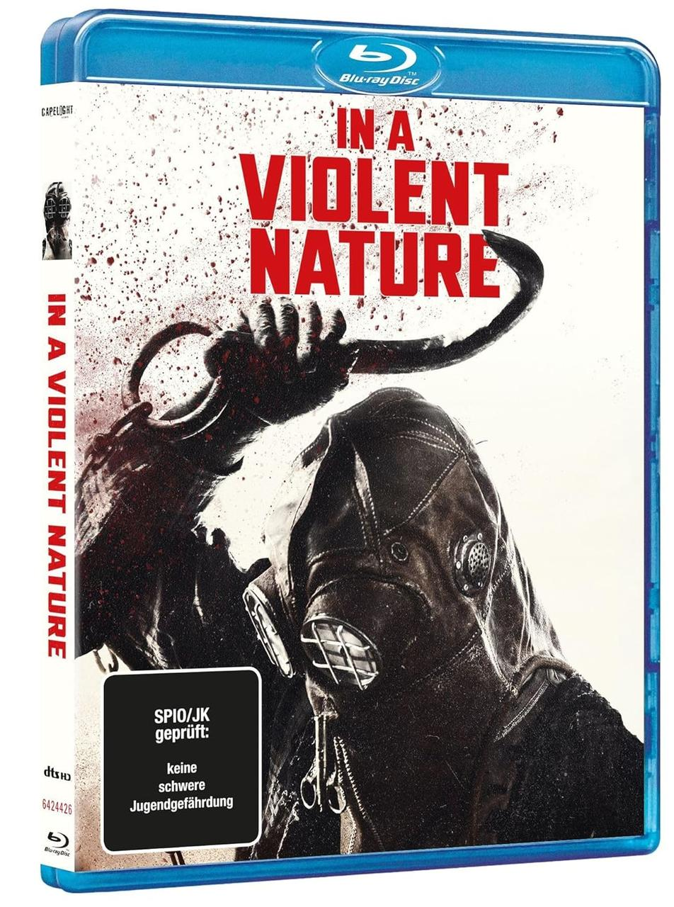 Blu-ray Disc Hülle mit einer Person mit Maske, die eine Klinge hält.
