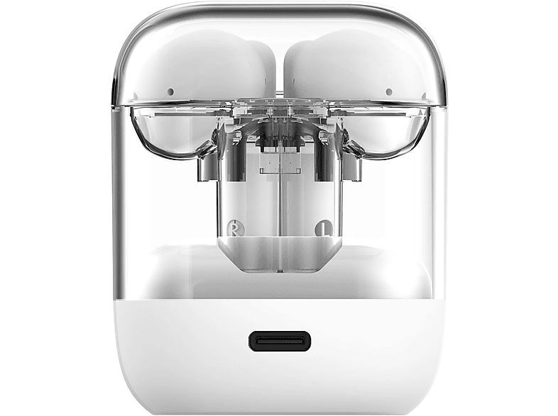 ISY ITW 7000-WT True Wireless Kopfhörer, transparentes Case, Weiß — Foto 3 von 4