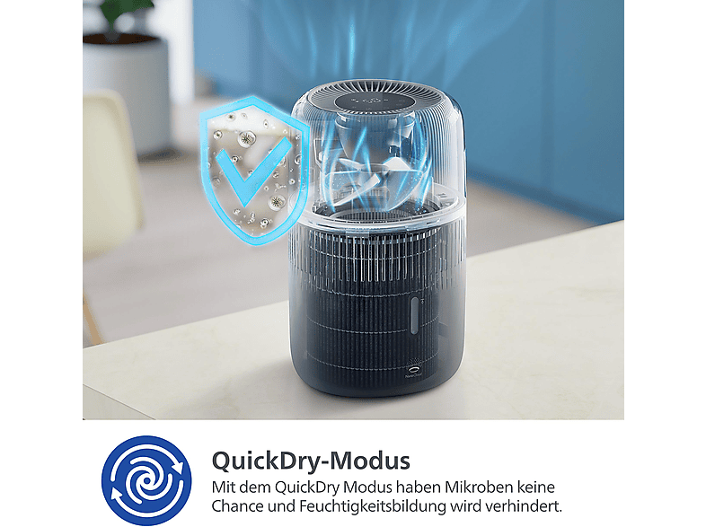 Philips HU5710/03 5000 Series 4.5L Luftbefeuchter Dunkelgrau (14,1 Watt, Raumgröße: 56 m²) — Foto 5 von 5