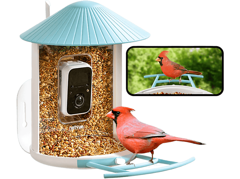 Mangeoire intelligente pour oiseaux Birdfy avec caméra et panneau solaire