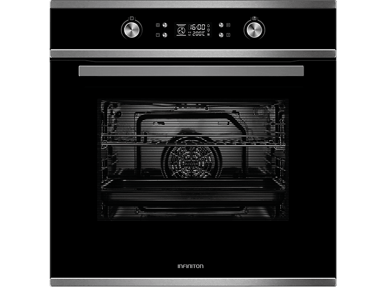 Infiniton P659AT, Multifunción, Pirolítico, 70 l, 59.5 cm Ancho, Integrable, Control Electrónico, Cristal Negro