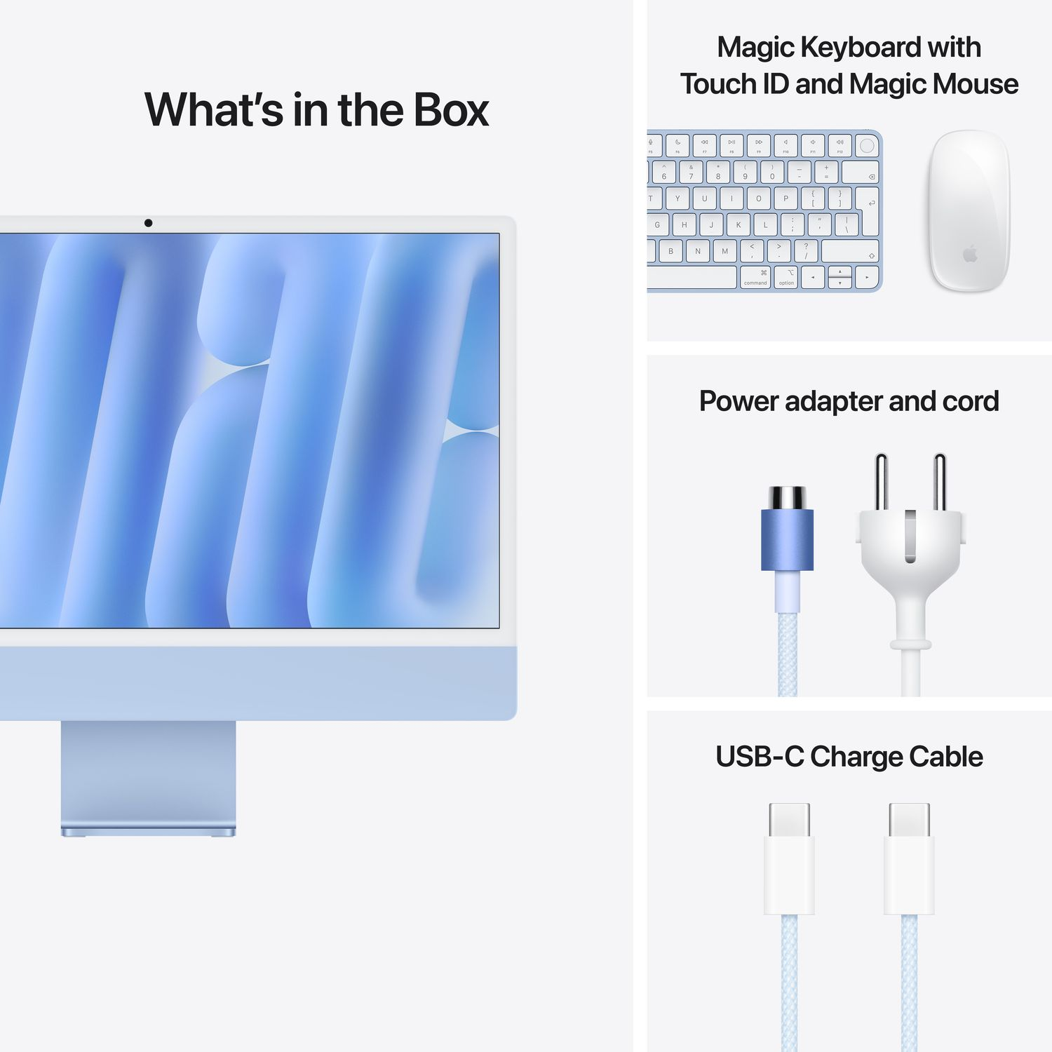 APPLE iMac 24-inch Blauw (M4) | 10-core CPU - 10-core GPU - 16GB