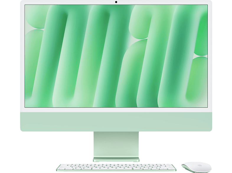 APPLE iMac (2024), MWUE3D/A, All-in-One PC mit 23.5 Zoll Display, Apple M4 Chip, 16 GB RAM, 8-Core GPU, 256 GB SSD, Grün