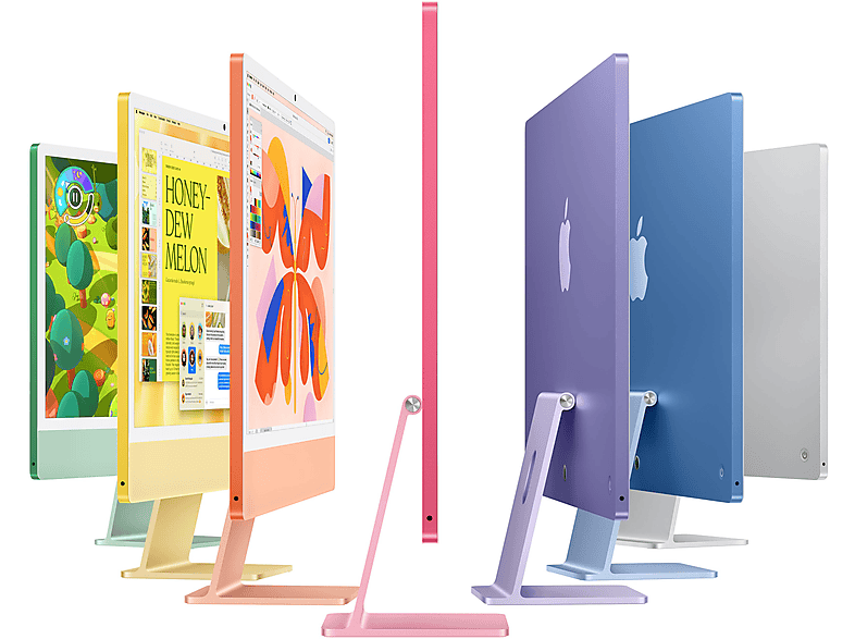 Thumbnail - APPLE iMac (2024), MWUV3D/A, All-in-One PC mit 23.5 Zoll Display, Apple M4 Chip, 16 GB RAM, 10-Core GPU, 512 SSD, Silber