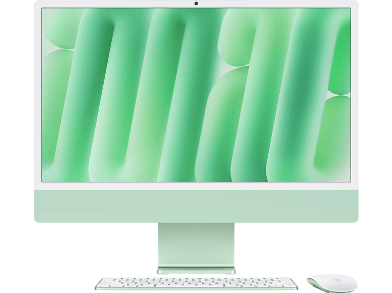 APPLE iMac (2024), MWV03D/A, All-in-One PC mit 23.5 Zoll Display, Apple M4 Chip, 16 GB RAM, 10-Core GPU, 512 GB SSD, Grün