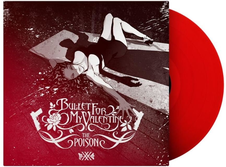 Vinyl lemez album borító. Egy fekvő nőt ábrázol piros háttérrel.