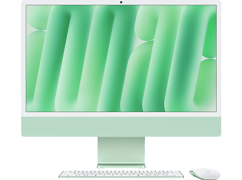 APPLE iMac (2024) M4, All-in-One-PC, mit 24 Display, Apple M4 Prozessor, GB RAM, 512 SSD, GPU, Green macOS