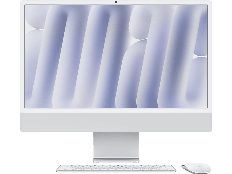 APPLE iMac (2024) M4, All-in-One-PC, mit 24 Display, Apple M4 Prozessor, 16 GB RAM, 512 SSD, GPU, Silver macOS