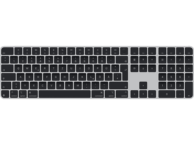 APPLE Magic Keyboard mit Touch ID, Tastatur, kabelgebunden und kabellos, Schwarz