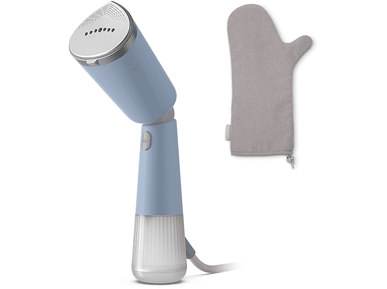 FERRO A VAPORE PORTATILE PHILIPS Serie 5000 STH5020/20, 1400 w, Colpo vapore 24 g/min, Uso verticale e orizzontale, testa regolabile, Protezione antibruciature, Azzurro