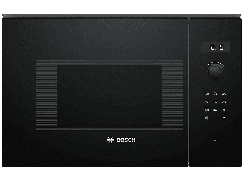 MICROONDE INCASSO BOSCH BFL524MB0, capacità 20 l, potenza microonde max 800 W, 5 livelli di potenza, Nero