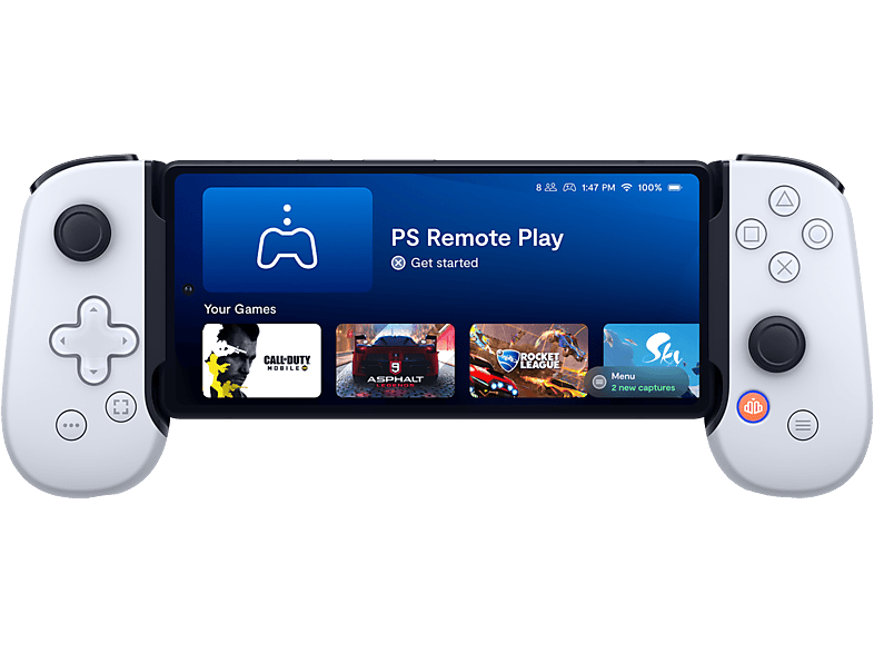 Backbone Manette One Playstation-editie Usb-c Pour Iphone 15/16-série Et Android Blanc (bb-51-p-ws)