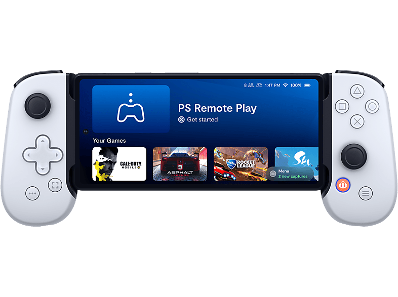 Backbone Controller One Playstation-editie Usb-c Voor Iphone 15/16-serie En Android Wit (bb-51-p-ws)