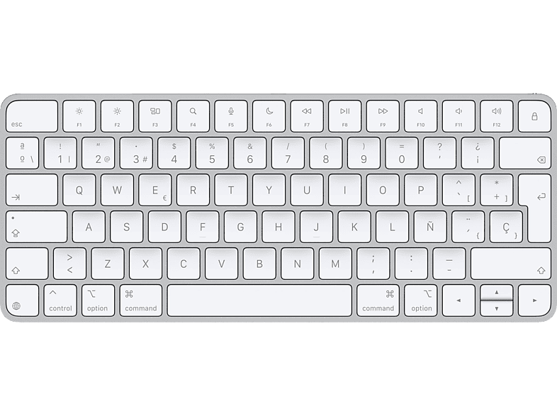 Apple Magic Keyboard, Conexión inalámbrica y Recargable, Puerto USB-C, Blanco