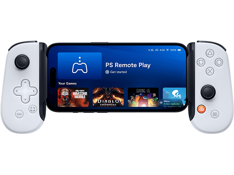 Backbone Manette Mobile Pour Iphone One Playstation-editie Lightning Blanc (bb-02-p-ws)