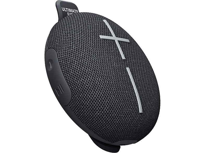 Altavoz inalámbrico – Ultimate Ears Miniroll, Bluetooth, 12h Autonomía, 40m Alcance, IP67, Party Up, Negro