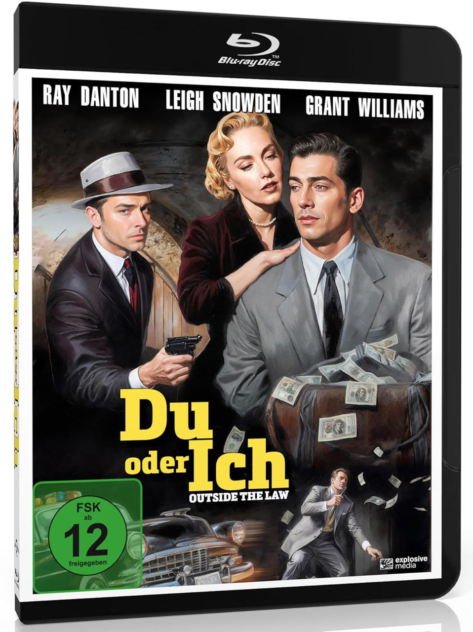 DVD-Cover: Mann mit Waffe, Frau und Mann mit Geld. Titel: Outside the Law.