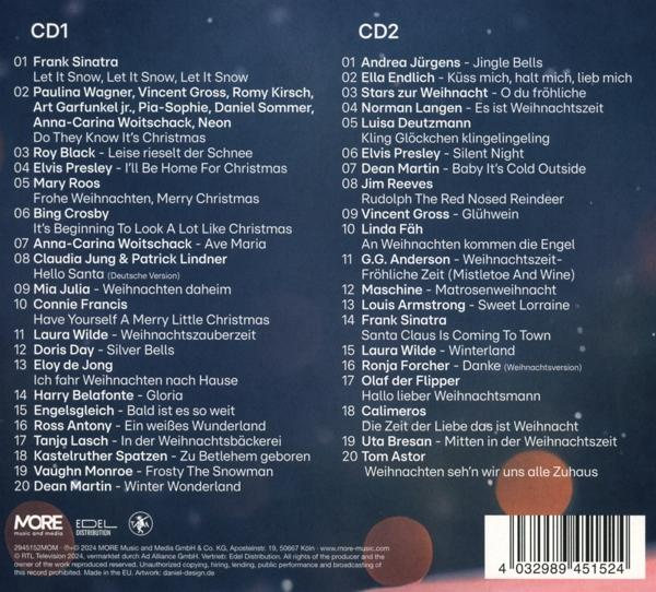 CDs mit Songtiteln. Liste der Weihnachtslieder auf Deutsch und Englisch.