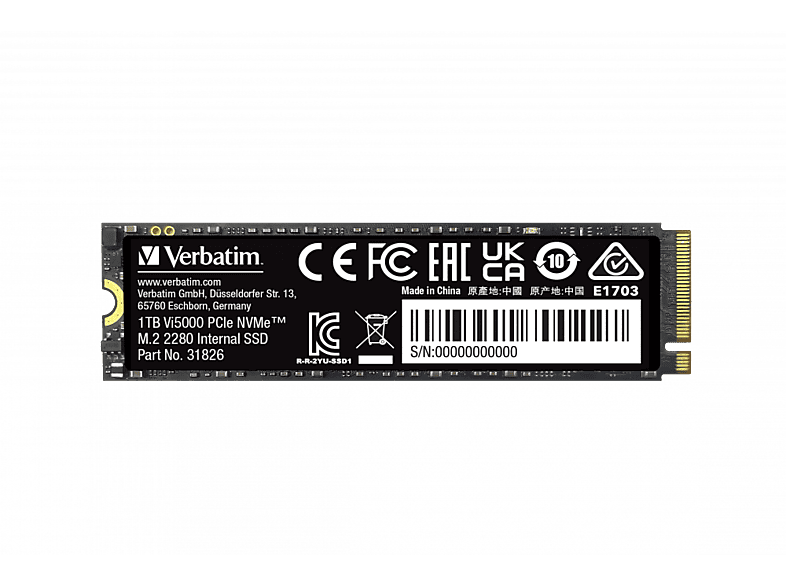 VERBATIM Vi5000 PCIE4 NVME M.2 1 TB Dahili SSD Siyah_0