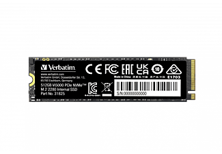 VERBATIM Vi5000 PCIE4 NVME M.2 512 GB Dahili SSDSiyah