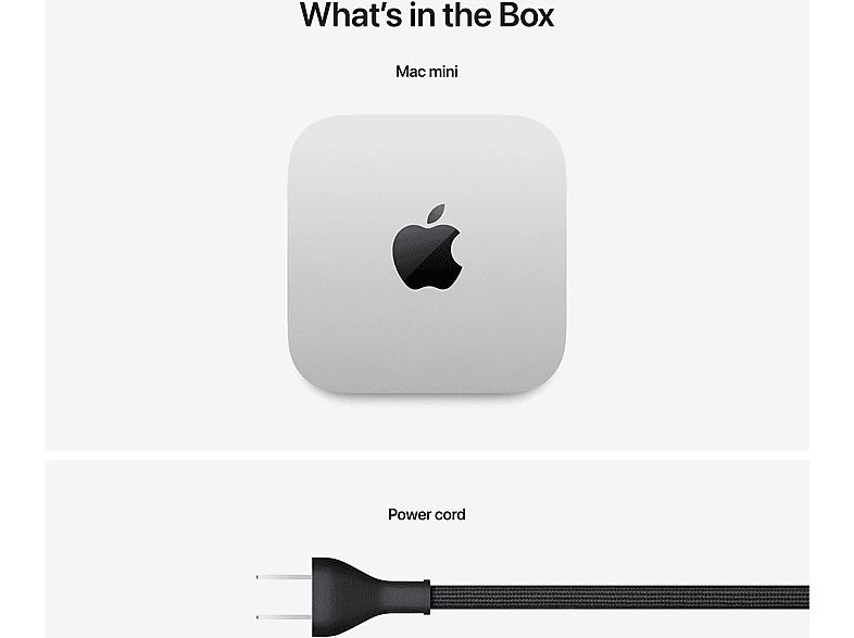 APPLE Mac mini (2024) M4, Mini PC mit Apple M-Series M4 Prozessor