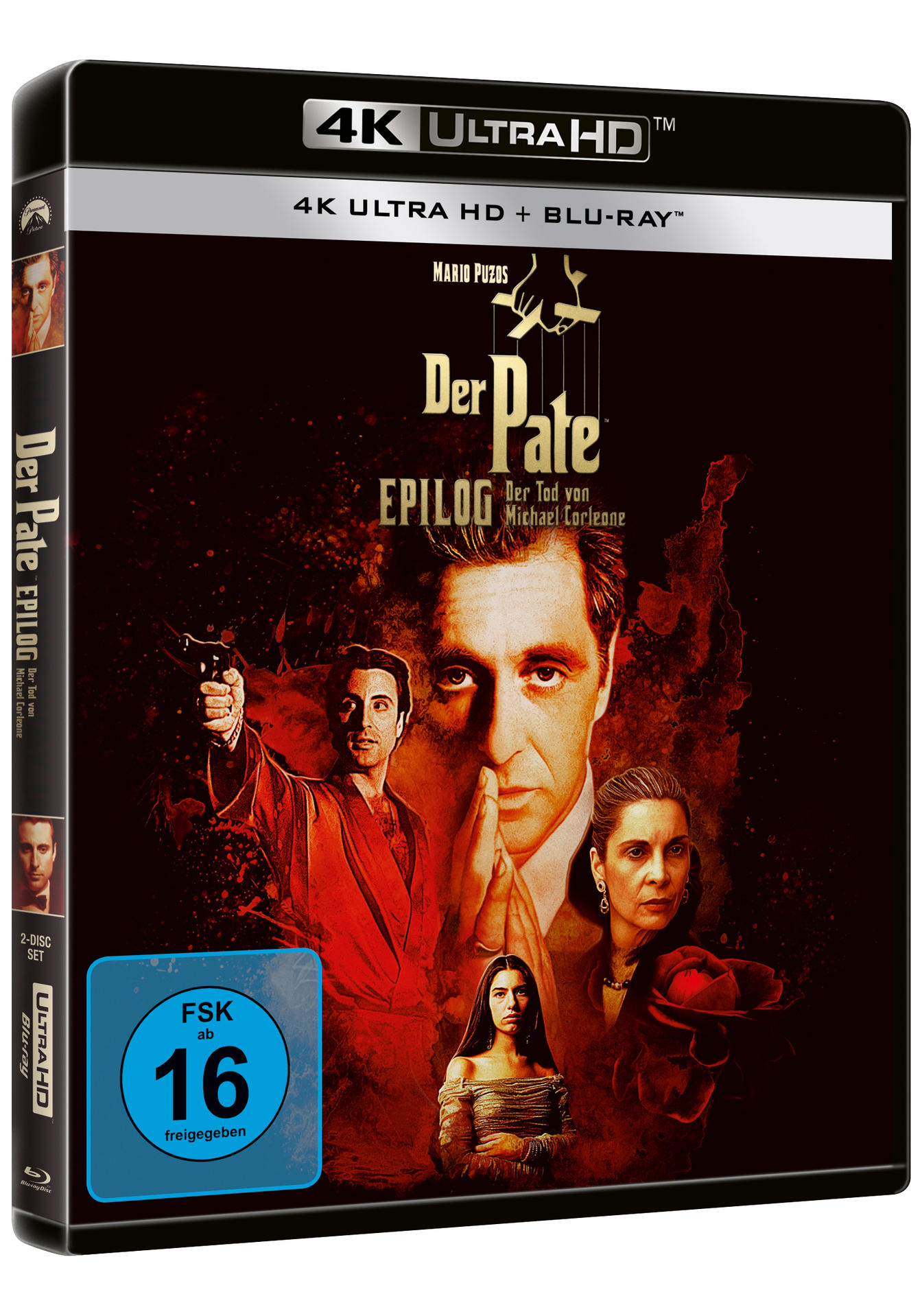 DVD-Hülle von Der Pate III. Zeigt Schauspieler und den Filmtitel.