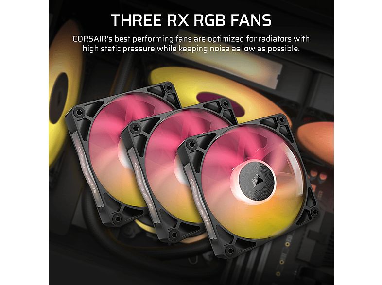 CORSAIR iCUE Link titan 360 RX RGB - Prozessor-Flüssigkeitskühlsystem, Schwarz; CPU Wasserkühlung — Foto 5 von 5