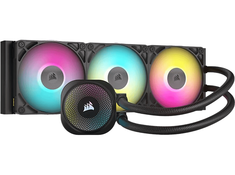 CORSAIR iCUE Link titan 360 RX RGB - Prozessor-Flüssigkeitskühlsystem, Schwarz; CPU Wasserkühlung