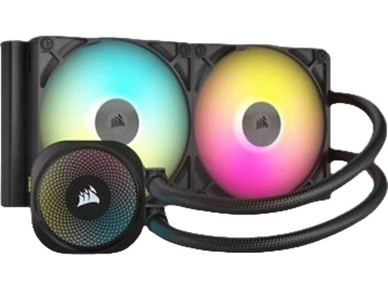 CORSAIR iCUE Link titan 240 RX RGB - Prozessor-Flüssigkeitskühlsystem, Schwarz; CPU Wasserkühlung