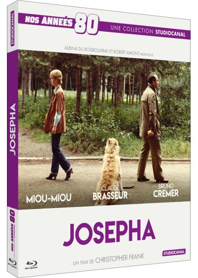 Filmposter: 'Josepha' Blu-ray. Mensen lopen op een weg. De titel is in paars geschreven.