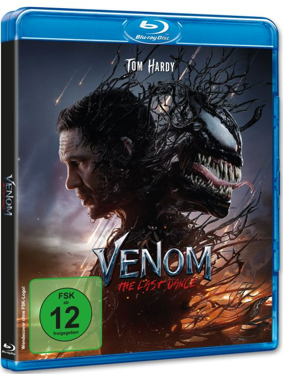 Die Venom: The Last Dance Blu-ray-Box. Mit Tom Hardy und Venom.