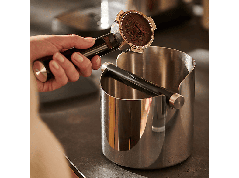 TCHIBO Edelstahl Abschlagbox Silber/Schwarz