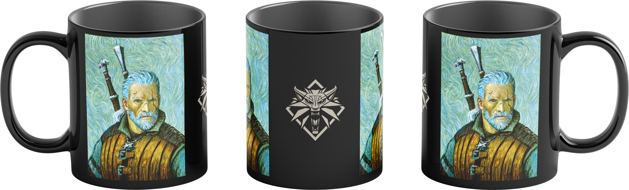 Game Art Chronicles: The Witcher - Geralt van Gogh hőre változó bögre