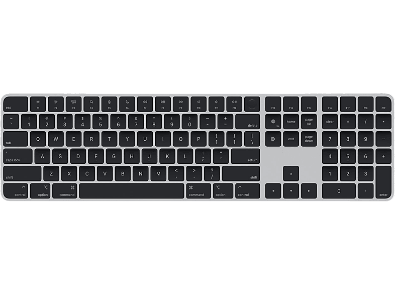 Apple Draadloos Toetsenbord Magic Keyboard Touch Id Numeriek Toetsenblok Azerty Zwart (mxk83f/a)