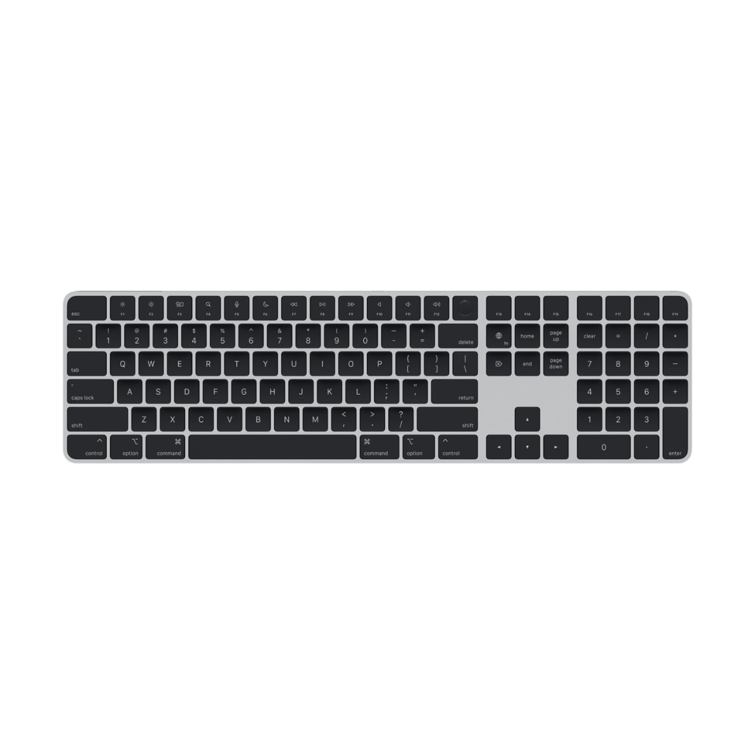 Apple Magic Keyboard Met Touch Id Numeriek Toetsenblok Draadloos Toetsenbord Zwart