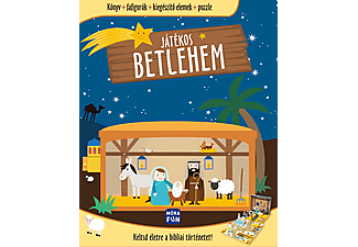 Móra Kiadó - Játékos Betlehem - Keltsd életre a bibliai történetet!