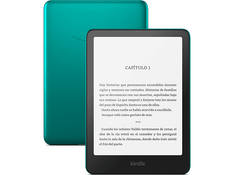 Amazon Kindle Paperwhite Signature Edition, 7, 32 GB, 300 ppi, Luz frontal autorregulable, Autonomía de semanas, Verde Jade metalizado