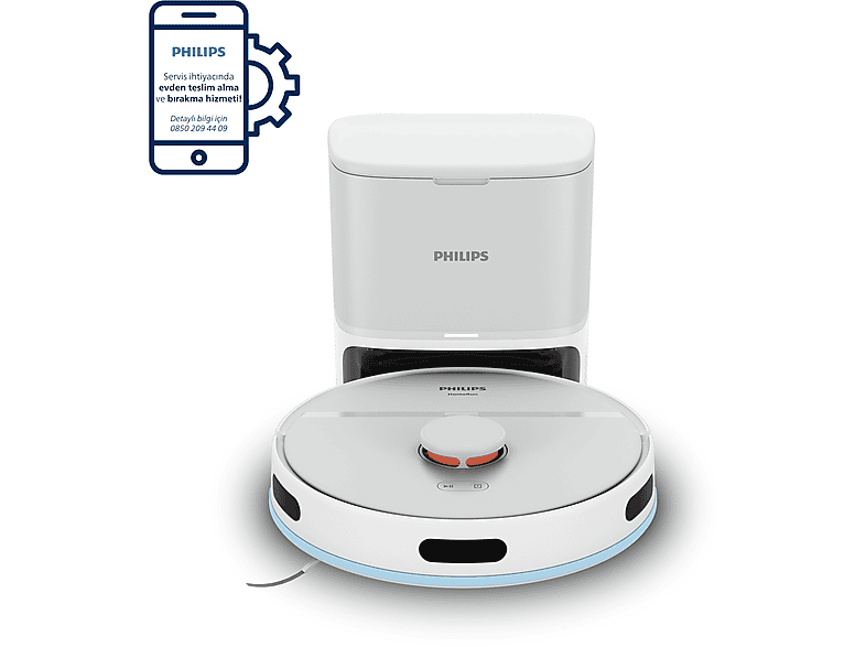 PHILIPS 2000 Serisi İstasyonlu Robot Süpürge XU2100/20 Beyaz_0