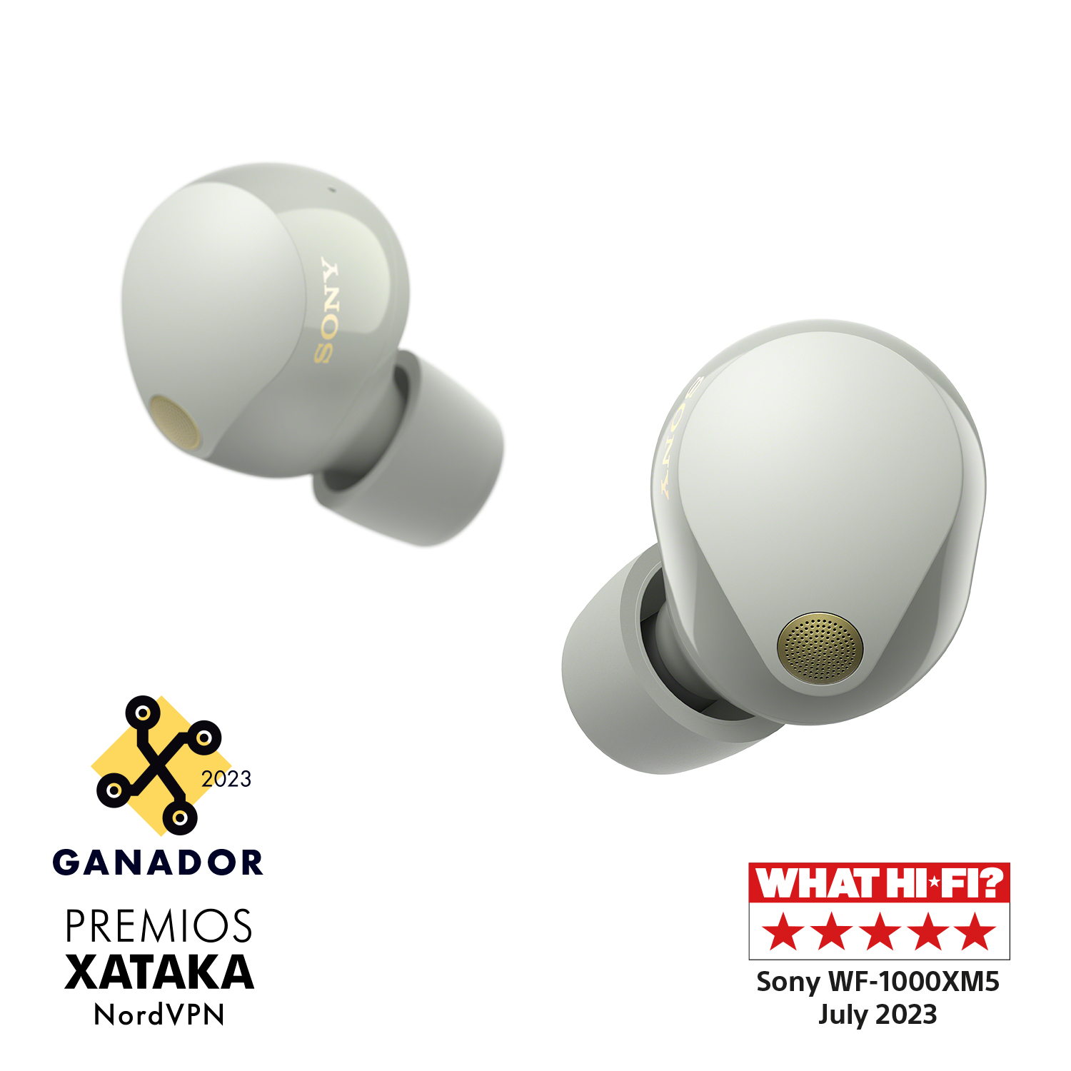 Auriculares True Wireless Sony WF1000XM5S, Cancelación de ruido