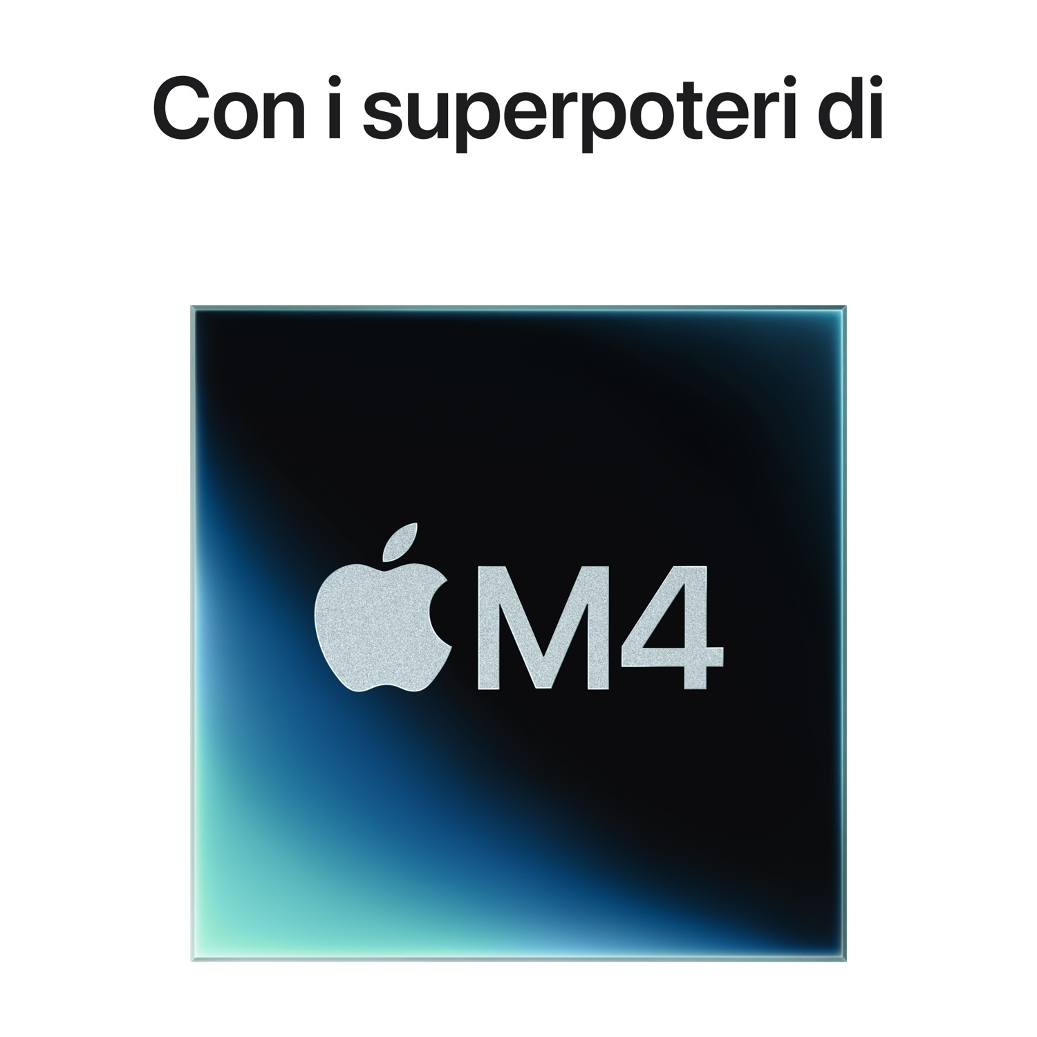 Un chip Apple M4.
