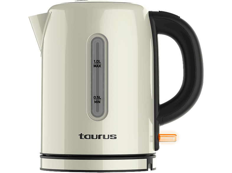 REACONDICIONADO Seminuevo Muy bueno Hervidor de agua - Taurus Vintage Compact, 1 l, 2400 W, Cream