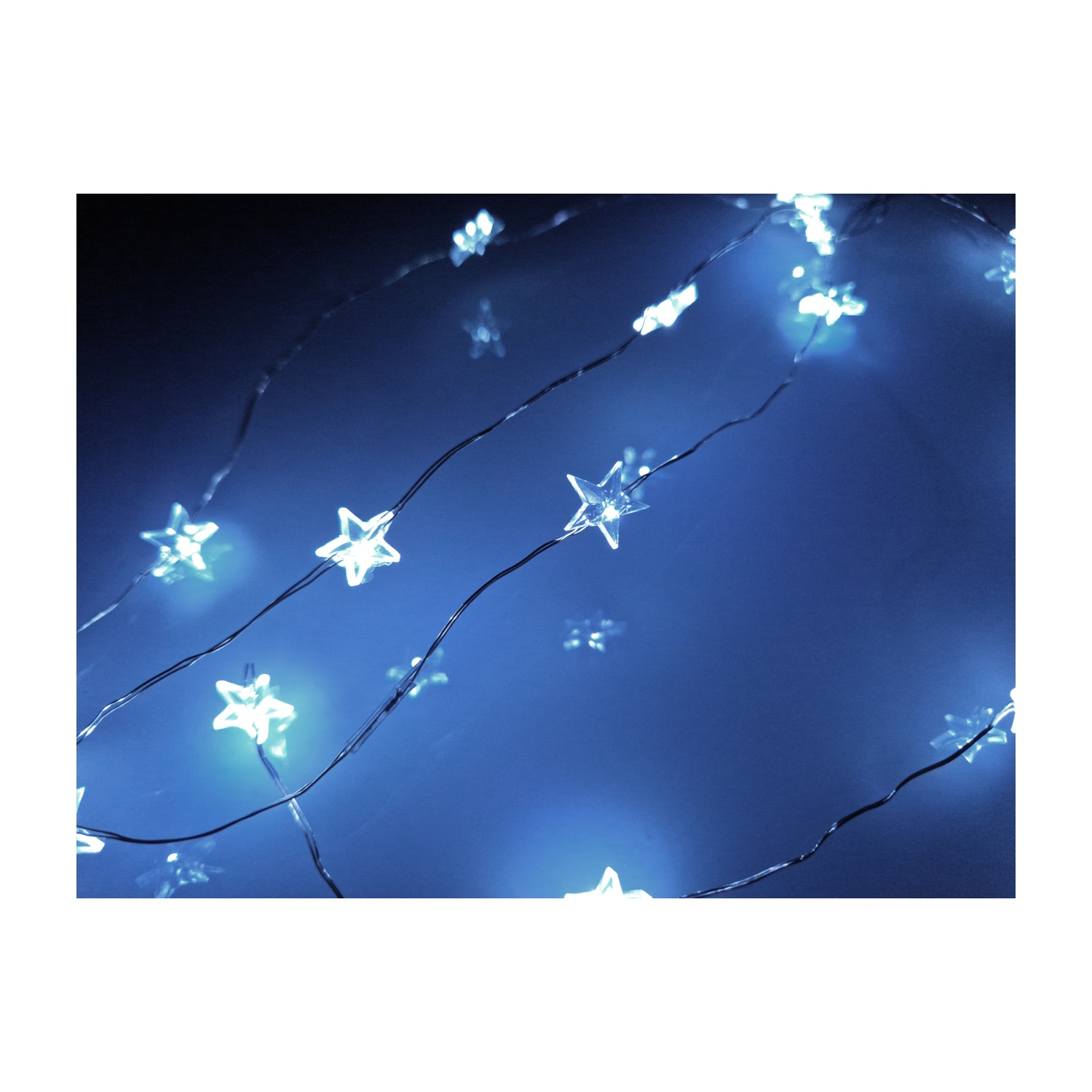 Luci decorative Lyvia Stelline Led 4 Rami, Bianco Freddo