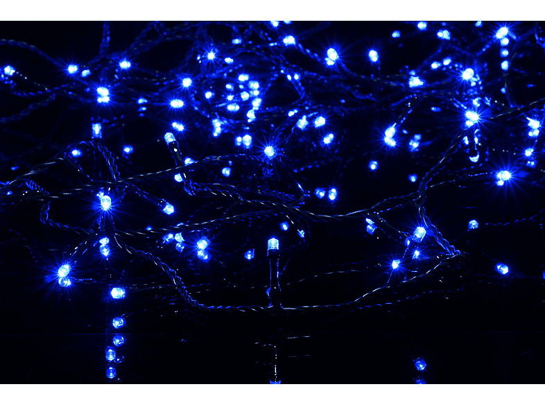 Luci di Natale Lyvia Pazze 6m cavo verde, Blu