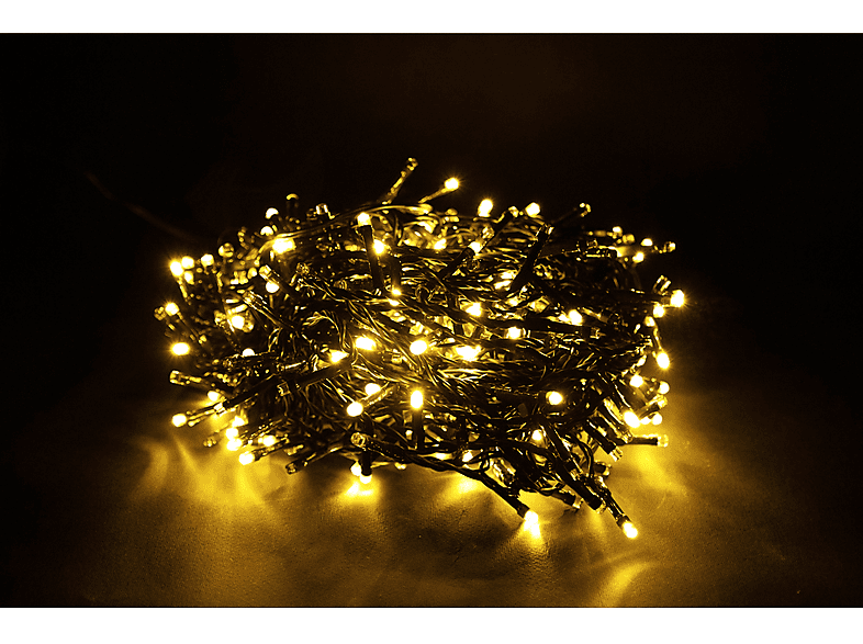 Luci di Natale Lyvia Pazze 6m cavo verde, Giallo