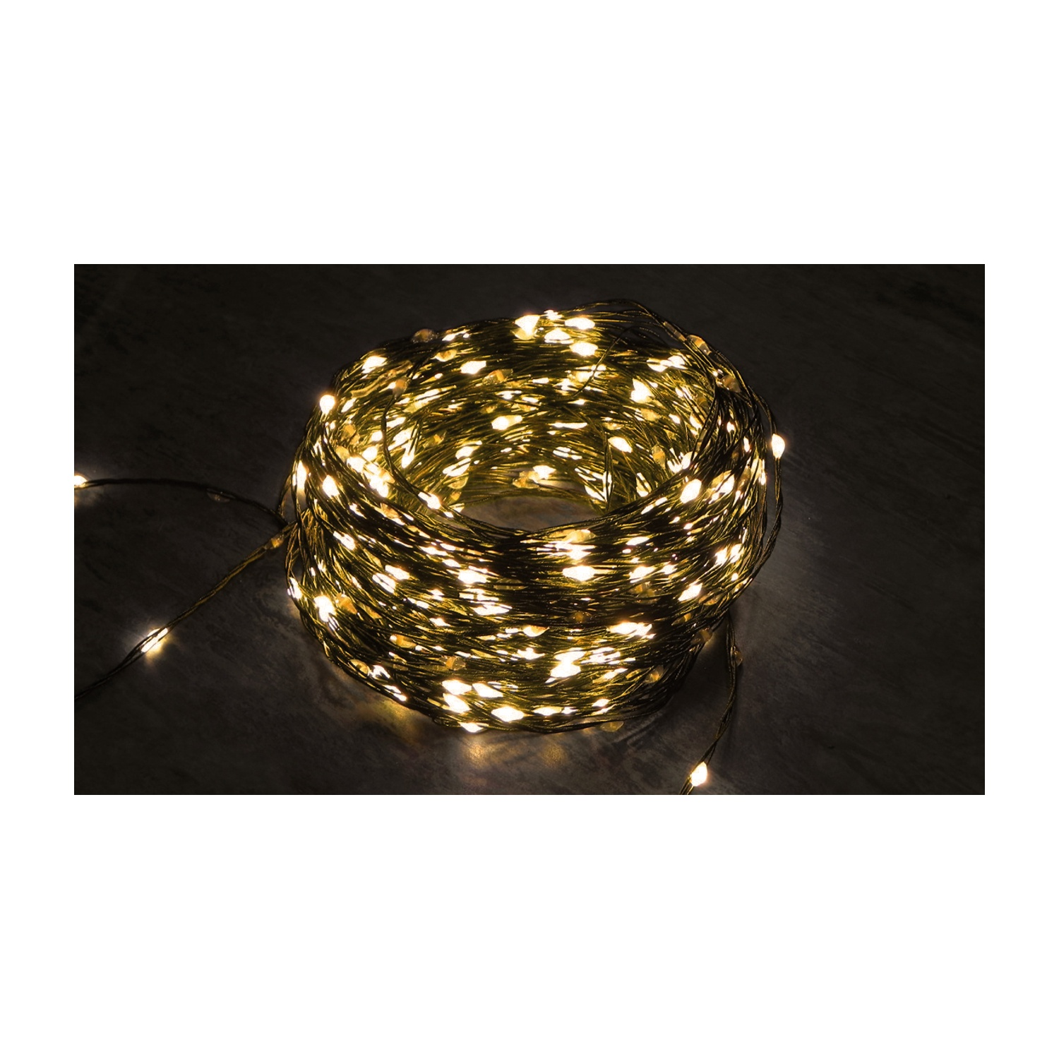 Luci di Natale Lyvia Microled Pazze 30m, Bianco Caldo