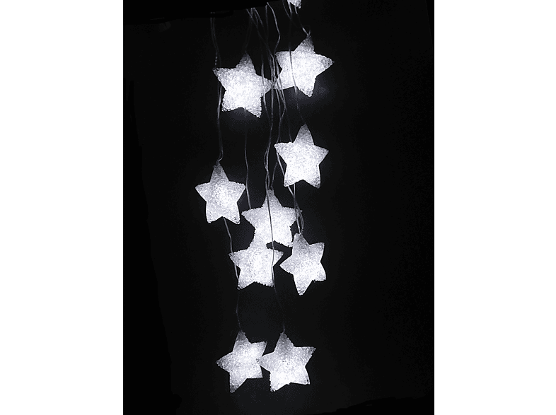 Ghirlanda luminosa Lyvia 10 Stelle Led, Bianco Freddo