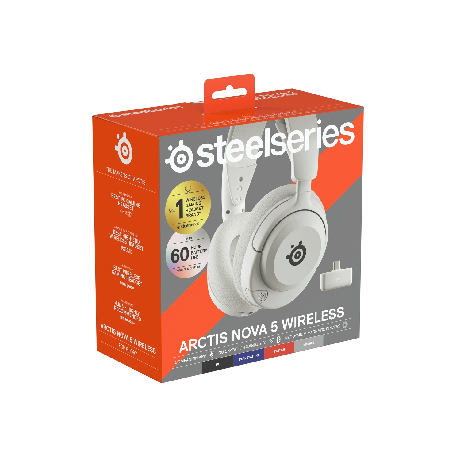 Boîte du casque de jeu sans fil SteelSeries Arctis Nova 5.