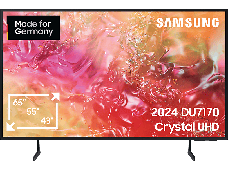 SAMSUNG GU65DU7170U LED TV (Flat, 65 Zoll / 163 cm, UHD 4K, SMART TV, Tizen)