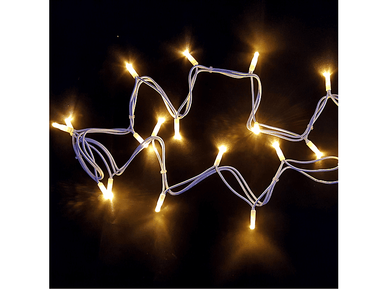 Stringa Luminosa indoor Lyvia Stringflash led 4m, Bianco Caldo